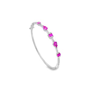 925 SILVER ZIRCON BANGLE