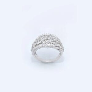 925 SILVER CZ RHODIUM RING