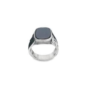 TURKISH DESIGN 925 SILVER OXIDIZED MEN'S RING